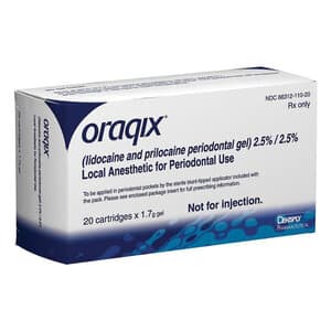 Oraqix Periodontal Gel (Lidocaine 2.5% / Prilocaine 2.5%), 20 Cartridges with Applicators, 1.7 mL Each, Ref 6631211020 thumbnail 11