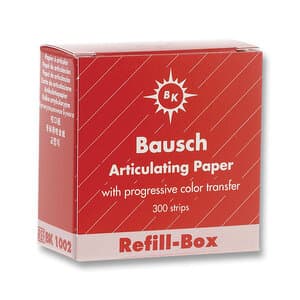 Bausch Articulating Paper with Progressive Color Transfer, 200 Micron, Red, Refill Box of 300, BK-1002 thumbnail 5