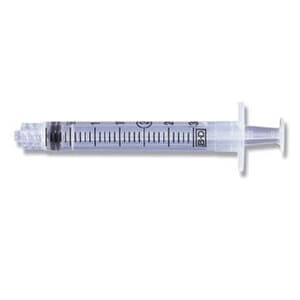 BD Luer-Lok Disposable Syringe, 3 mL, Low Dead Space, 200/Box, 309657 - BD 3 ML SYRINGES & NEEDLES, 309657 - Image 1
