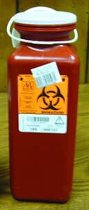 Medegen Sharps-Tainers 185 Sharps Container, 1.7 qt, Red, 20/Case thumbnail 2