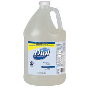 Dial Antimicrobial Soap, Sensitive Skin, 1 Gallon (128 fl oz) - DIAL ANTIMICROBIAL SOAP SENSITIVE GALLON - Image 1