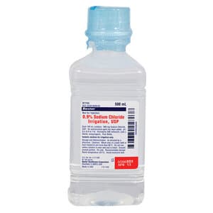 Baxter 0.9% Sodium Chloride Irrigation USP, 500 mL Plastic Pour Bottle, 2F7123 thumbnail 4