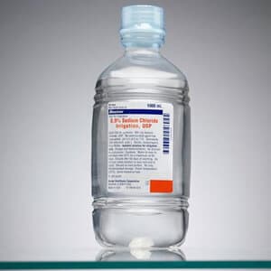 Baxter 0.9% Sodium Chloride Irrigation, USP, 1000 mL Plastic Pour Bottle, Sterile, 2F7124 thumbnail 5