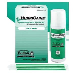 HurriCaine Topical Anesthetic Spray, Cool Mint, 2 oz Can Kit with 100 Disposable Extension Tubes, 0914-60 thumbnail 3
