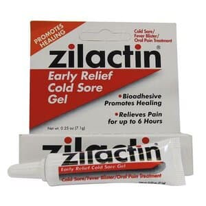 Zilactin Cold Sore Gel, 0.25 oz Tubes, Pack of 6 - ZILACTIN COLD SORE GEL PK 6 0.25OZ - Image 1