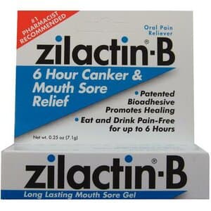 Zilactin-B Cold Sore Gel, 0.25 oz Tube, Pack of 6 - ZILACTIN-B COLD SORE GEL PK 6 0.25OZ - Image 1