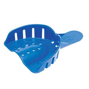 Tray Aways® #2 Perforated Disposable Impression Trays, Large Lower, Blue, 12/Pack, 0921887 thumbnail 5