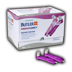 Prophyciency Clean & Polish Disposable Prophy Angles with ButlerBloom Contouring Cup, 90° Purple, Latex-Free, 200/Box, 1211P thumbnail 11