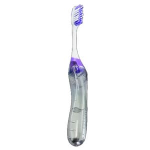 GUM Ortho Travel Toothbrush with Soft V-Trim Bristles, 4 Rows, 34 Tufts, Snap-Lock Cap, 12/Bx, 125P thumbnail 3