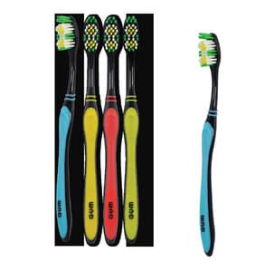 GUM® Multi-Clean Manual Toothbrush, Soft, Medium Head, Assorted Colors, 12/Pack, 135RA1 thumbnail 5