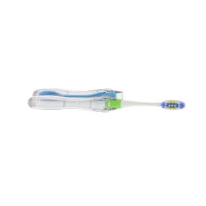 GUM Travel Toothbrush, Regular Soft, Dome Trim, Antibacterial Bristles, with Snap-Lock Cap/Handle, 12/Pack, 153PQA thumbnail 9