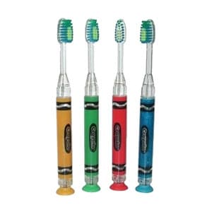 GUM Crayola Timer Light Toothbrush, Ultra Soft, Child/Junior, Assorted Colors, 12/Box, 202RL thumbnail 6