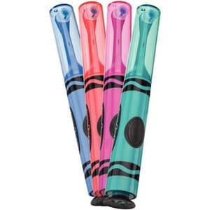 GUM Crayola Kids Battery Power Toothbrush, Ultra Soft Oscillating Bristles, Assorted Colors, 12/Box, 2272PQ thumbnail 4