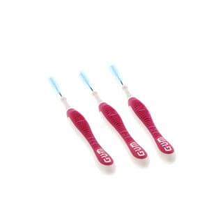 GUM Proxabrush Go-Betweens Interdental Brushes, Moderate, Tapered, Pink, 36/Box, 3612PP thumbnail 7