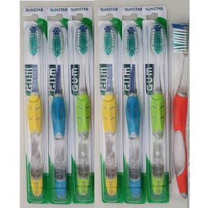 GUM Technique Complete Care Toothbrush, Compact Head, Soft Bristles, Assorted Colors, 12/Box, 591PH thumbnail 12