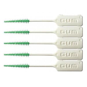 GUM Soft-Picks Original Interdental Brushes, Green, 5 Picks/Pack, 72 Packs/Box, 632DB thumbnail 2