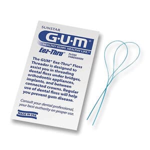 Sunstar GUM Eez-Thru Floss Threaders, 5 Threaders per Envelope, 100 Envelopes/Box, 840PQA thumbnail 2