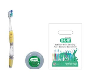 GUM Technique Complete Care Adult Patient Pack Bundle, Soft Compact Toothbrush with ButlerWeave Floss and Patient Bag, 144 Kits, KIT591P thumbnail 5