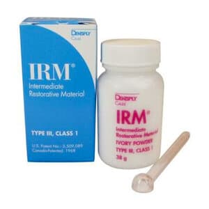 Dentsply Sirona IRM Intermediate Restorative Material Powder Refill, Ivory, 38 g - IRM IVORY POWDER 38GM . - Image 1