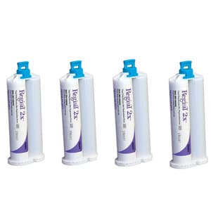 Regisil 2X Bite Registration Material with Tips, 50 mL Cartridges, Pack of 4 - REGISIL 2X BITE REG. W/ TIPS 50ML PK4 - Image 1
