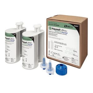 Aquasil Ultra+ Deca Rigid Fast Set Vinylpolysiloxane Impression Material, 380 mL Cartridge, Pack of 2 - AQUASIL ULTRA+ DECA RIGID FAST SET 380ML PK/2 - Image 1