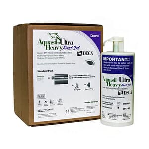 Aquasil Ultra Deca Heavy Fast Set Vinylpolysiloxane Impression Material, 380 mL Cartridge, Pack of 2 - AQUASIL ULTRA DECA HEAVY FAST SET PK2 380ML - Image 1