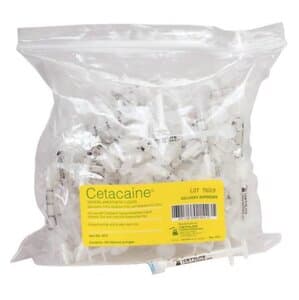 Cetacaine Topical Anesthetic Liquid Delivery Syringes, Luer Lock, Graduated 0.1 mL, 100/Pkg, 0214 thumbnail 14