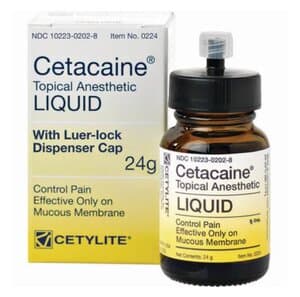 Cetacaine Topical Anesthetic Liquid, 14% Benzocaine / 2% Butamben / 2% Tetracaine HCl, Banana Flavor, 24 g Bottle, 0224 thumbnail 11