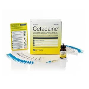 Cetacaine Topical Anesthetic Liquid Clinical Kit, 24g Bottle with 100 Microcapillary Tips and 100 Delivery Syringes, 0226 thumbnail 6