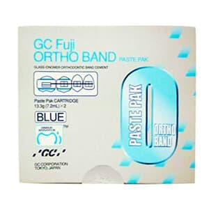 GC Fuji ORTHO BAND Paste Pak Refill, Blue Resin-Modified Glass Ionomer Orthodontic Band Cement, 2 x 13.3 g (7.2 ml) Cartridges & Mixing Pad, 001888 thumbnail 19