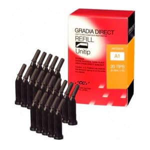 GC Gradia Direct Microfilled Hybrid Resin Composite Unitip Refill, Shade A1, 0.16 mL, 20/Pkg, #001967 thumbnail 11