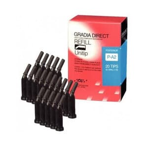 Gradia Direct Microfilled Hybrid Resin Composite, P-A2 Posterior Radiopaque, 0.16 mL Unitip Refill, 20/Pkg, 001998 thumbnail 12