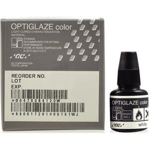 GC America OptiGlaze Color White, Light-Cured Nano-Filled Characterization Coating, 2.6 mL Bottle, #8412 thumbnail 13