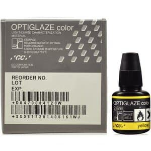 GC America OptiGlaze Color Yellow, Light-Cured Nano-Filled Characterization Coating, 2.6 mL Bottle, #8414 thumbnail 13