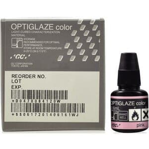 GC America OptiGlaze Color Pink, Light-Cured Nano-Filled Characterization Coating, 2.6 mL Bottle, #8422 thumbnail 13