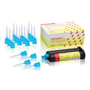 TempSmart Temporary Crown & Bridge Material, Shade A1, 48 mL 1:1 Cartridge with 16 Mixing Tips, 009392 thumbnail 7