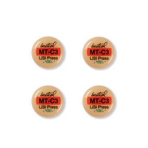 GC Initial LiSi Press Lithium Disilicate Ingot, Shade MT-C3, 3 g, 5/Pk thumbnail 7