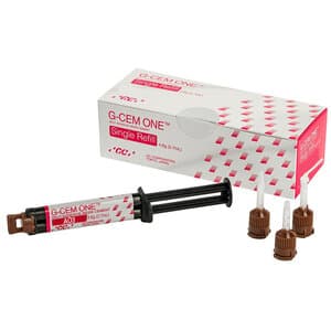 G-CEM ONE Universal Self-Adhesive Resin Cement, Single Refill, Shade AO3, 4.6 g Syringe with Automix Tips, 013675 thumbnail 16