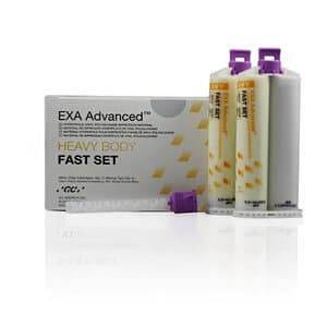 EXA Advanced VPS Impression Material, Heavy Body, Fast Set, 2 x 48 mL Cartridges with 6 Mixing Tips, 137110 thumbnail 7