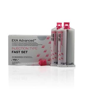 EXA Advanced VPS Injection Fast Set Impression Material, 48 mL Cartridges, 2/Pack with 6 Mixing Tips, 137113 thumbnail 7