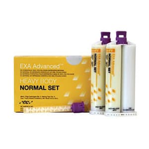 EXA Advanced VPS Impression Material, Heavy Body, Normal Set, 2 x 48mL Cartridges with 6 Mixing Tips, 137116 thumbnail 7