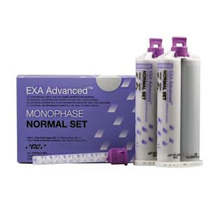 GC America EXA Advanced VPS Monophase Impression Material, Normal Set, 48 mL Cartridges, Purple, 2/Pack with 6 Mixing Tips, 137118 thumbnail 7
