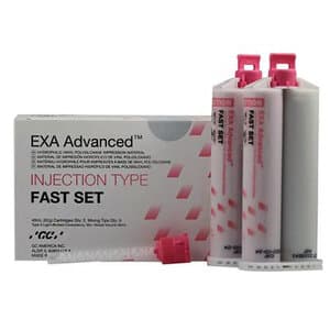 GC America EXA Advanced VPS Injection Fast-Set Impression Material, 48 mL Cartridges, 8/Pk, 138113 thumbnail 7