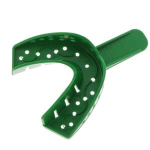 GC America COE Disposable Perforated Spacer Trays, #22D Small Lower, Green, Full Arch, 12/Pk, 252212 thumbnail 10