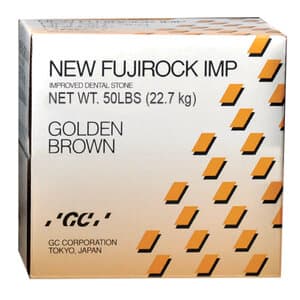 GC America New Fujirock IMP Type IV Die Stone, Golden Brown, 50 lb (22.7 kg) Box thumbnail 3