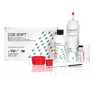 Coe-Soft Soft Denture Reline Material, Self-Cure, Professional Package, 5.5 oz Powder + 5.5 oz Liquid + 18 mL Lubricant, 344011 thumbnail 20