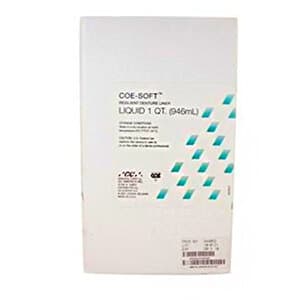 Coe-Soft Soft Denture Reline Material, Liquid Refill, 1 Quart (32 oz) Bottle, 344092 thumbnail 9