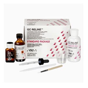 GC Reline Hard Denture Chairside Reline Material, Standard Package, 80 g Powder / 50 mL Liquid / 15 g Bonding Agent, 346001 thumbnail 18