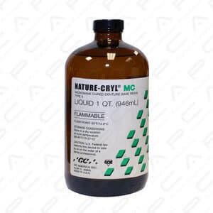 GC America Nature-Cryl MC Microwave Cured Denture Resin Liquid, 32 oz Refill Bottle thumbnail 10