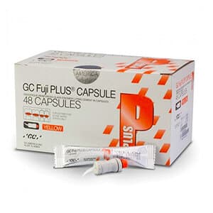 GC Fuji PLUS Resin-Reinforced Glass Ionomer Luting Cement, Capsule Refill, Yellow, 48/Box, 425030 thumbnail 11